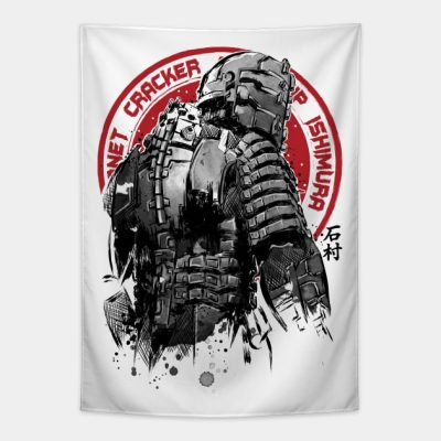 Isaac Clarke Sumi E Tapestry Official Dead Space Merch