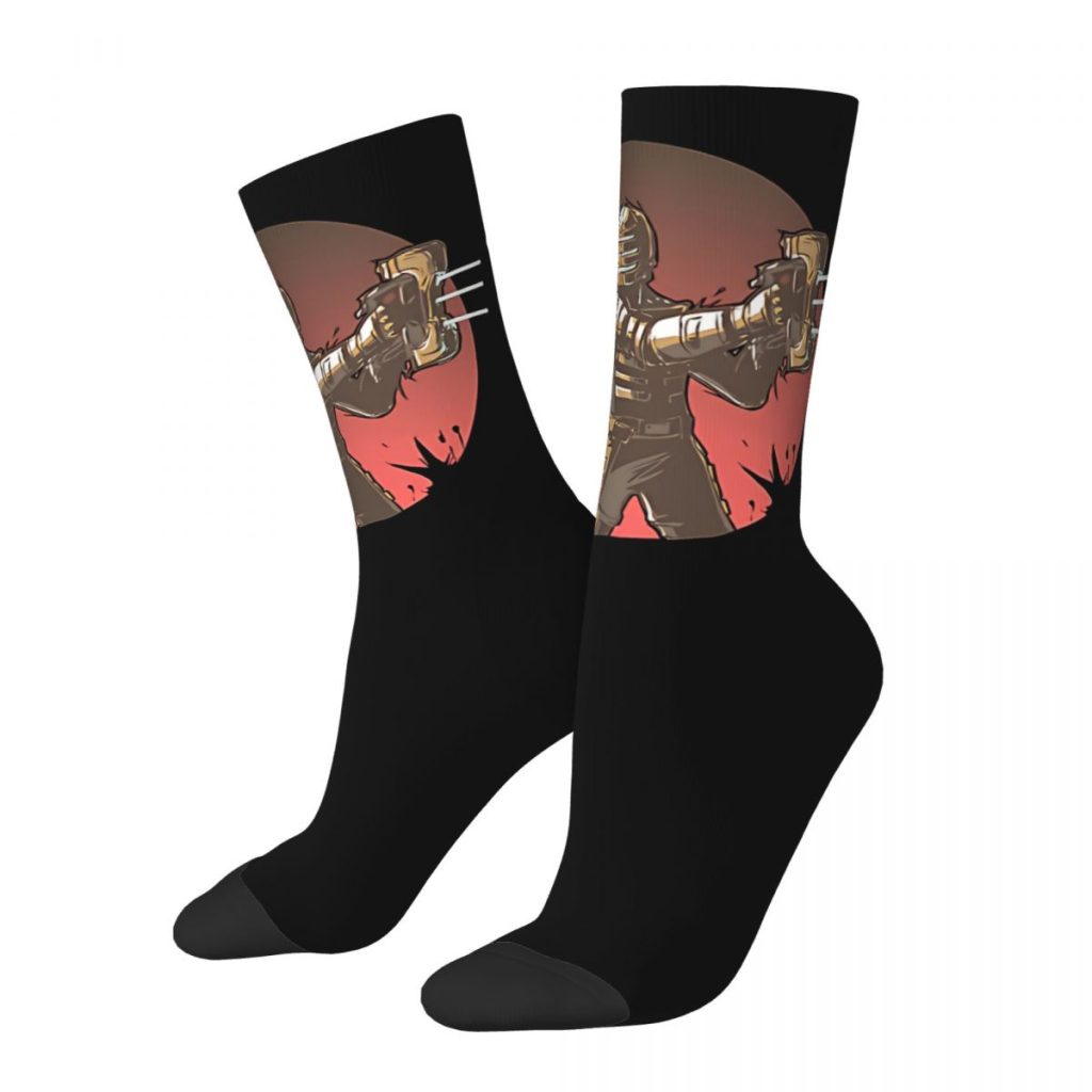 Funny Crazy Sock for Men Remake Hip Hop Harajuku Dead Space Game Happy Breathable Pattern Printed - Dead Space Shop