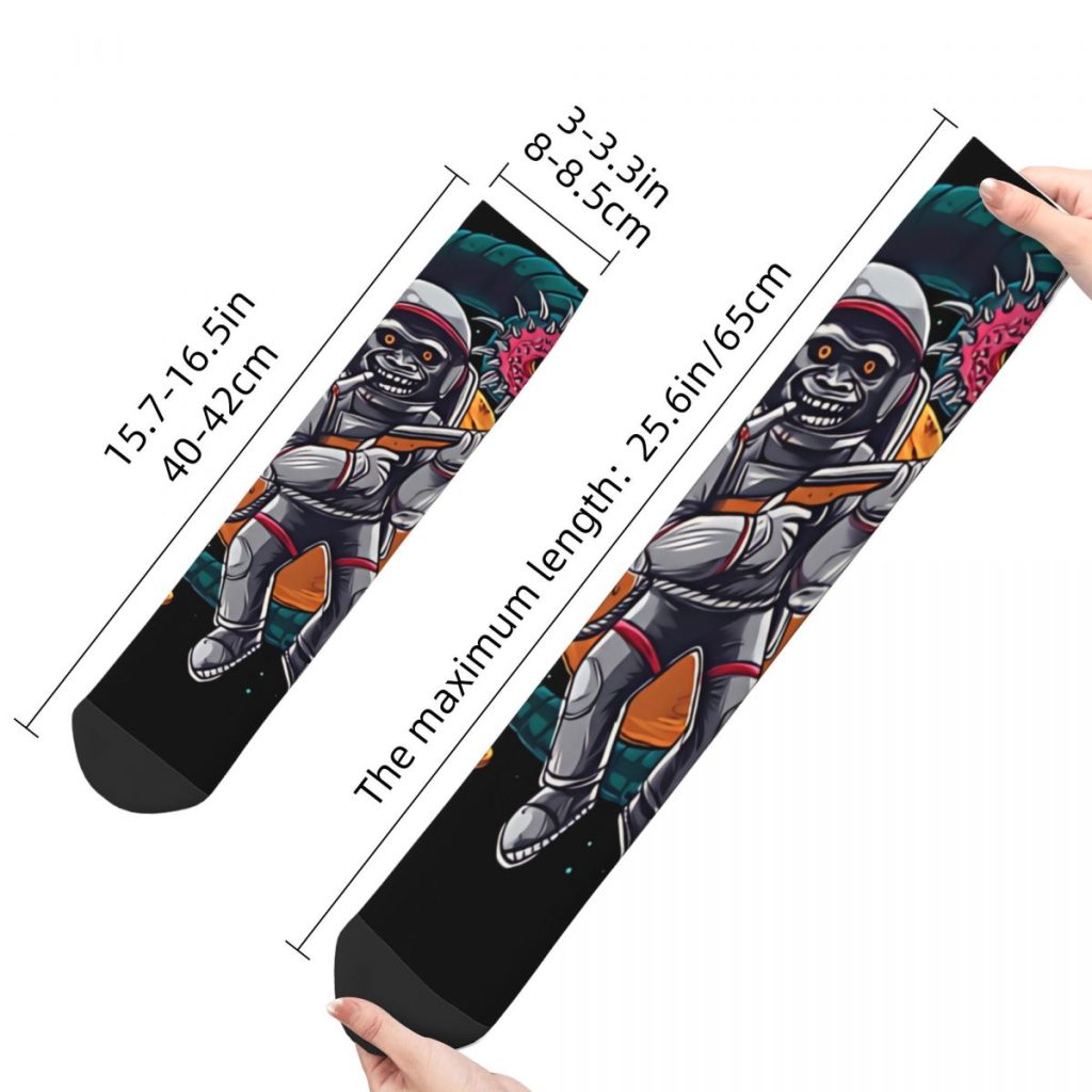 Happy Funny Men s Socks Mr Skull From Space Retro Harajuku Dead Space Game Hip Hop 1 - Dead Space Shop