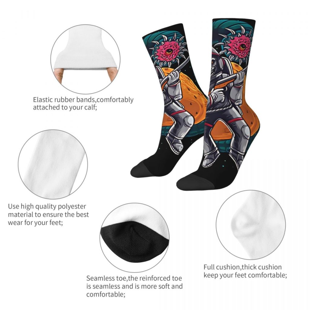 Happy Funny Men s Socks Mr Skull From Space Retro Harajuku Dead Space Game Hip Hop 2 - Dead Space Shop