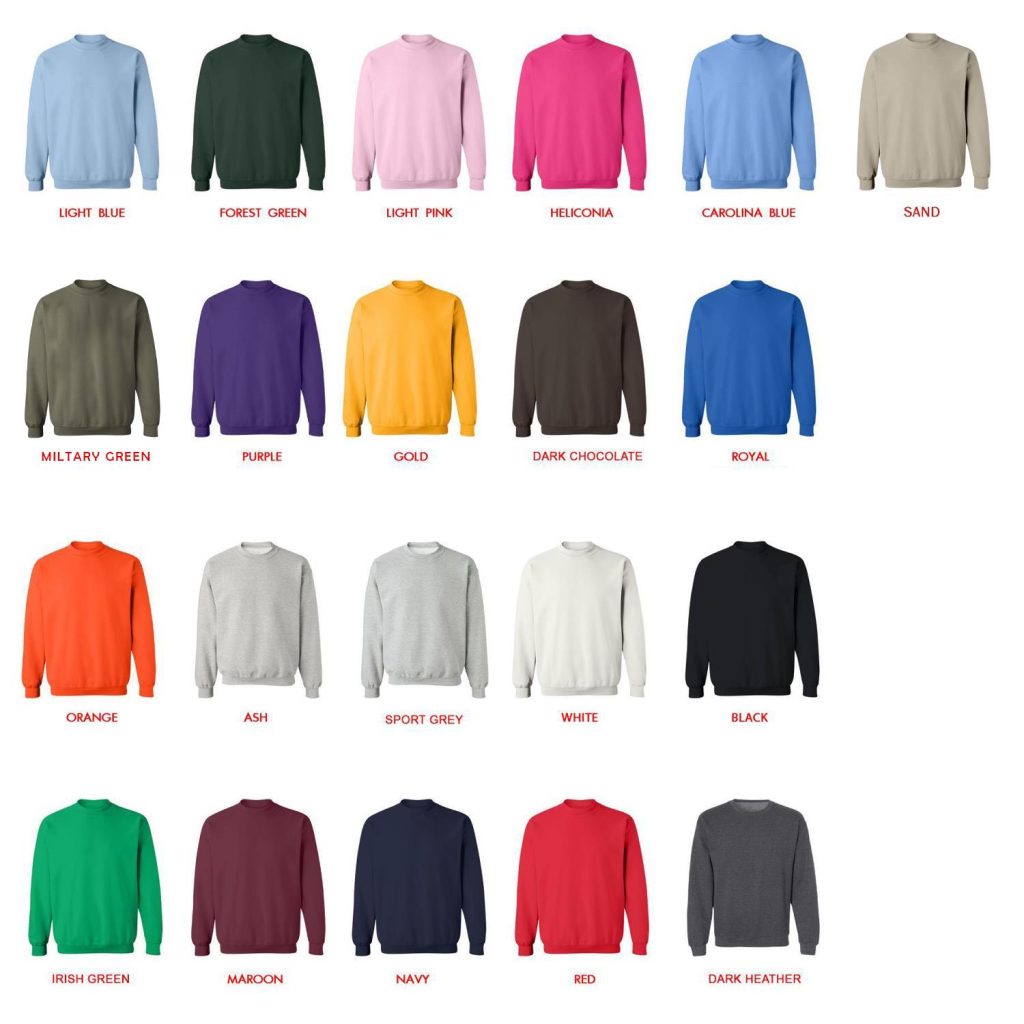 sweatshirt color chart - Dead Space Shop