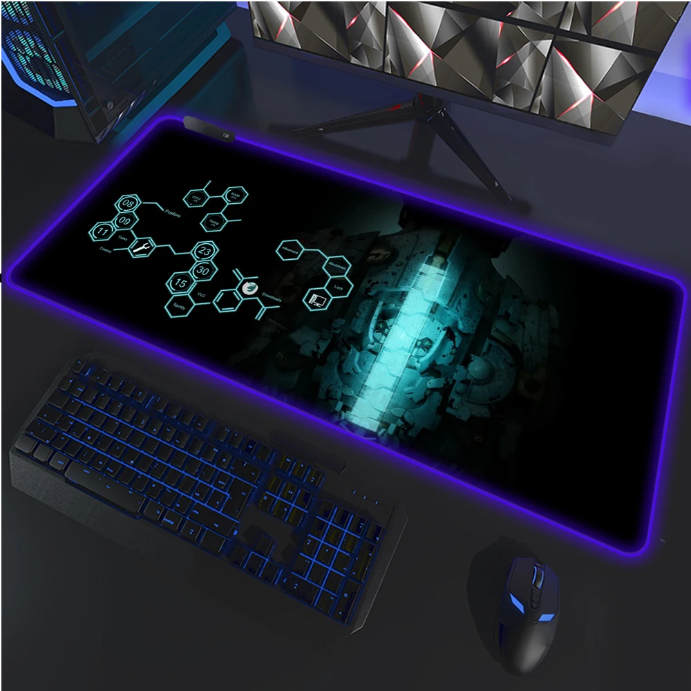 dead space RGB mousepad gamer 400x900X4MM gaming mouse pad large Christmas notebook pc accessories laptop padmouse 3 - Dead Space Shop